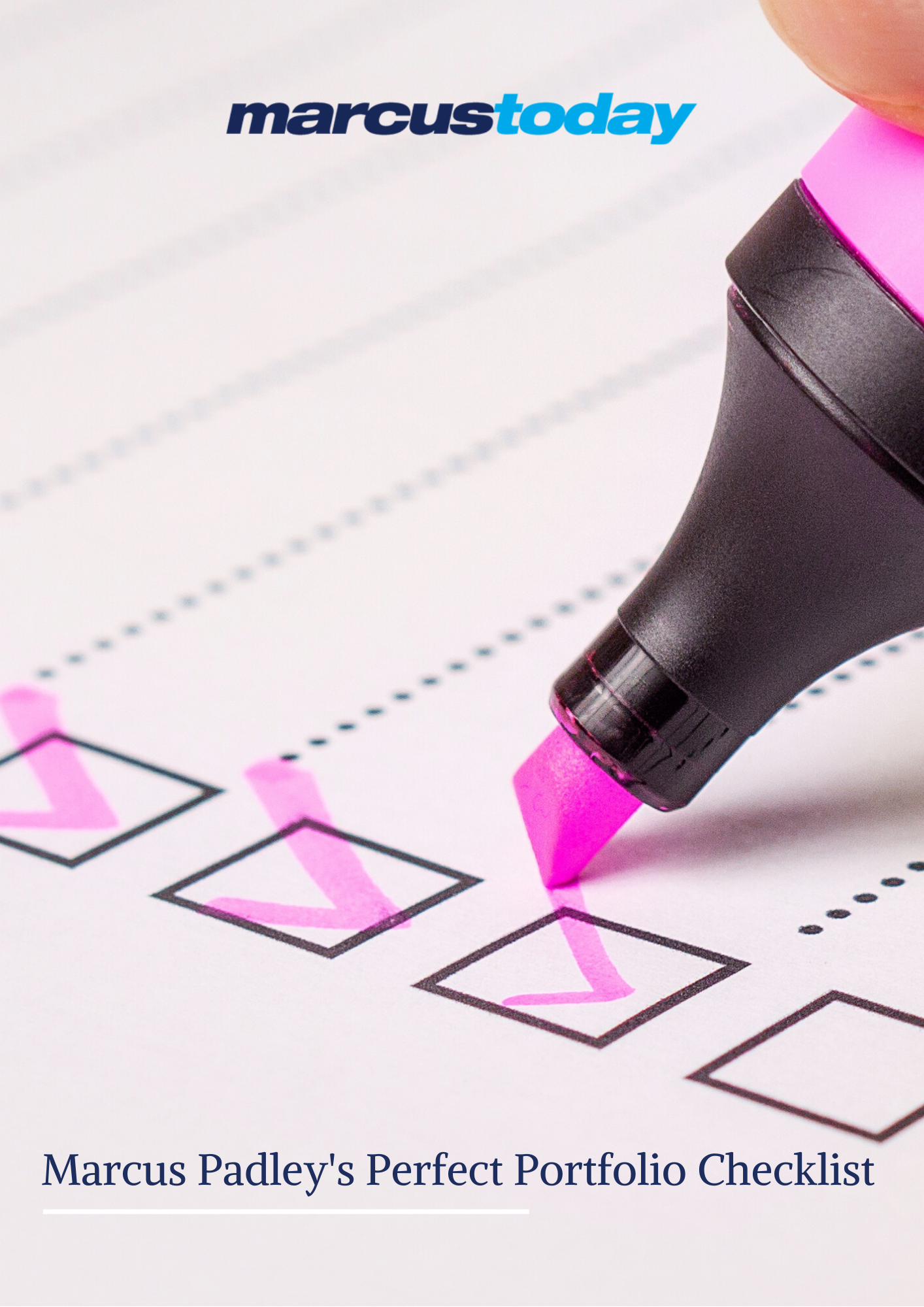 Marcus Padley's Perfect Portfolio Checklist