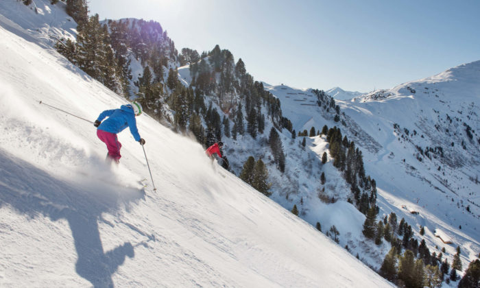 Eustress example - black run skiing